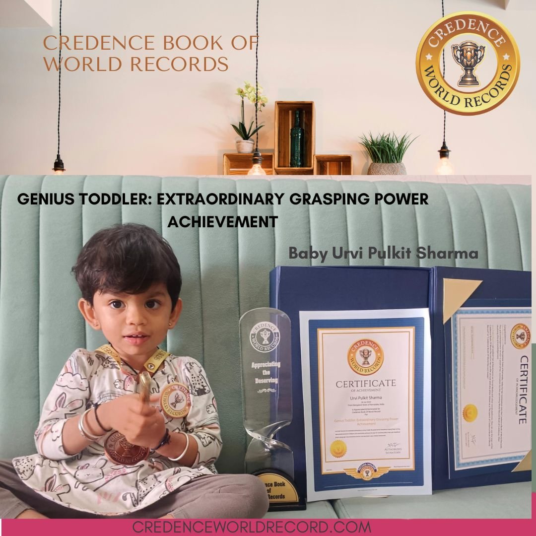 Genius Toddler: Extraordinary Grasping Power Achievement by Urvi Pulkit Sharma